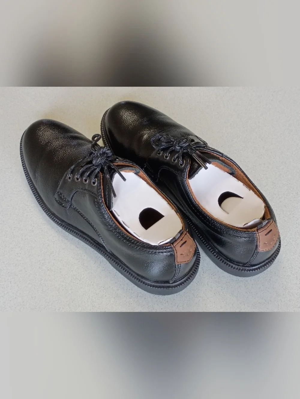Boys 3.5 Florsheim Black Oxford Dress Shoes Leather Formal Church School Uniform